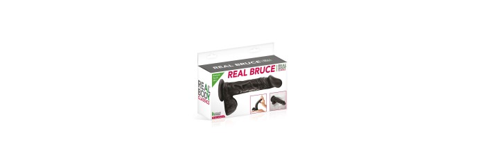 Gode réaliste 23 cm - Real Bruce Noir