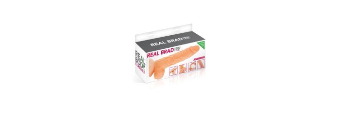 Gode ultra-réaliste 21 cm - Real Brad