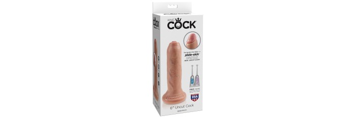 Gode 17,5 cm avec prépuce - King Cock