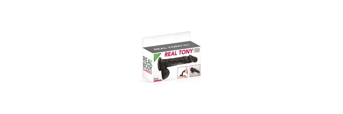 Gode réaliste 18 cm - Real Tony Noir