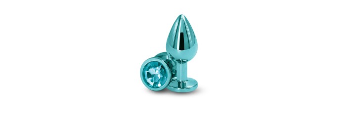 Plug bijou aluminium chromé vert M