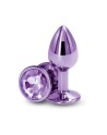 Plug bijou aluminium chromé violet S