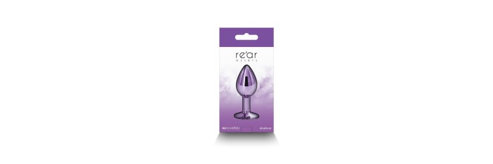 Plug bijou aluminium chromé violet S