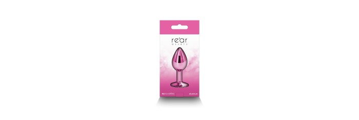 Plug bijou aluminium chromé rose S