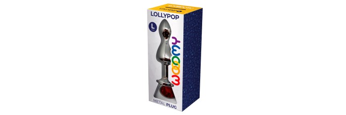 Plug bijou Lollypop rouge L - Wooomy