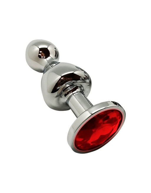 Plug bijou Lollypop rouge M - Wooomy