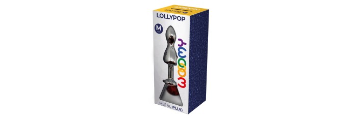 Plug bijou Lollypop rouge M - Wooomy