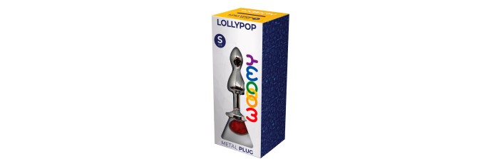 Plug bijou Lollypop rouge S - Wooomy