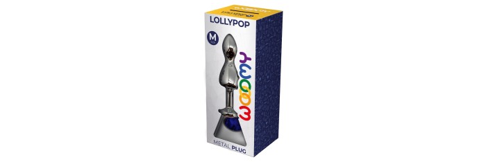 Plug bijou Lollypop bleu M - Wooomy