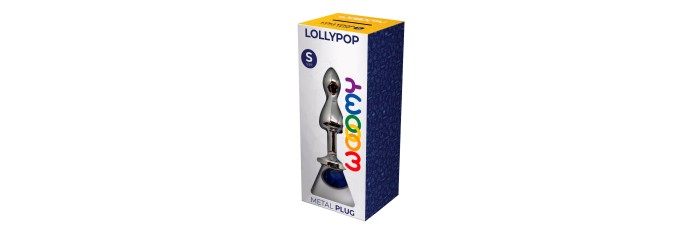 Plug bijou Lollypop bleu S - Wooomy