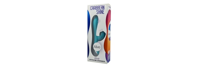 Vibro rabbit Caribbean Shine bleu - Alive