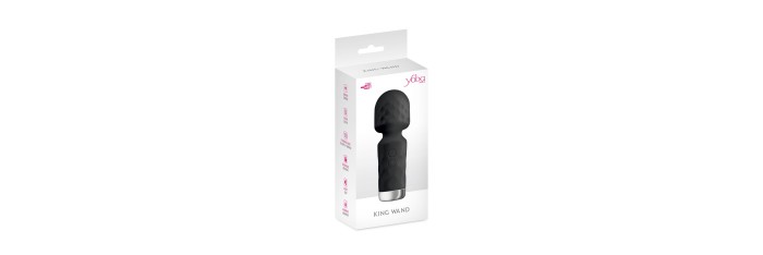 Mini vibromasseur King Wand noir