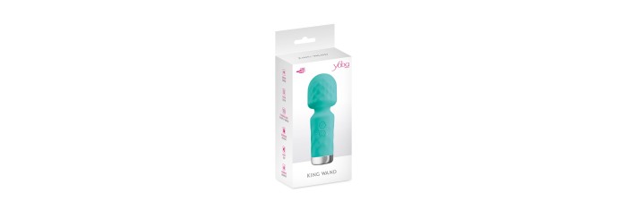 Mini vibromasseur King Wand vert