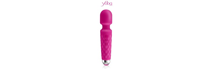 Vibro Love Wand rechargeable rose - Yoba