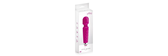 Vibro Love Wand rechargeable rose - Yoba