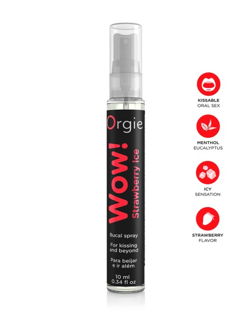 Spray buccal excitant Wow menthol fraise glaçé