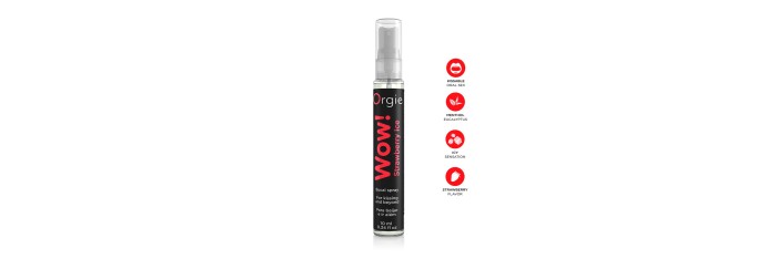 Spray buccal excitant Wow menthol fraise glaçé