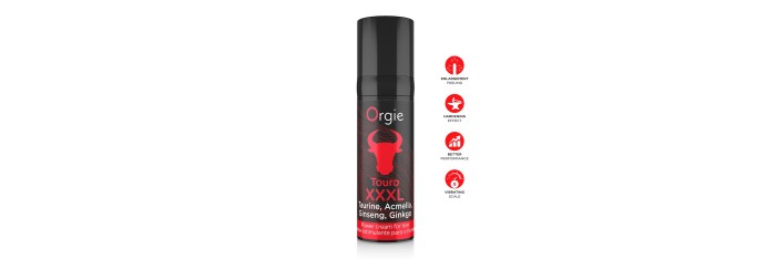 Crème pour améliorer l'érection Touro XXXL Power Cream 15ml