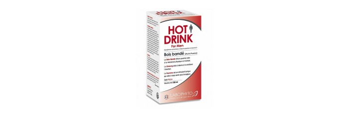 HOT DRINK Homme bois bandé 250 ml