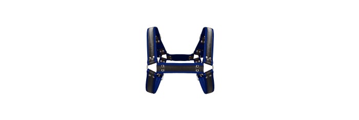 Harnais Buckle Bulldog bleu - Ouch!