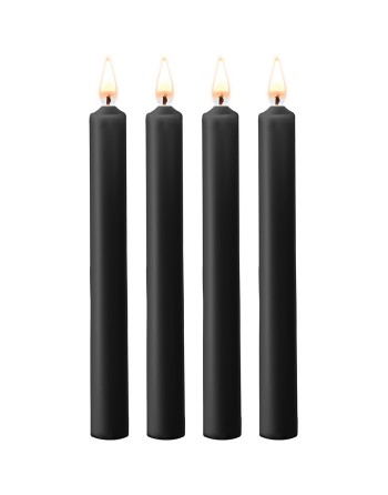 4 bougies SM noires Large - Ouch!