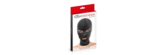 Cagoule BDSM 3 ouvertures - Fetish Tentation