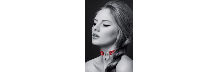 Collier rouge cadenas coeur - Bijoux Pour Toi