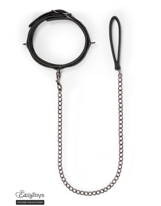 Collier fétichiste et laisse - Easytoys Fetish Collection