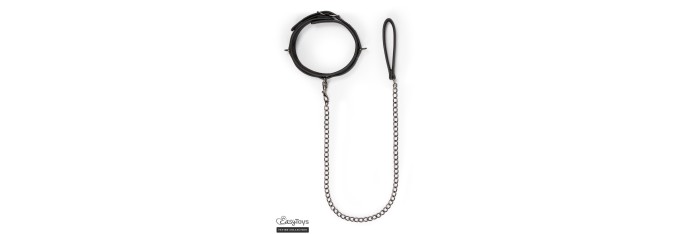 Collier fétichiste et laisse - Easytoys Fetish Collection