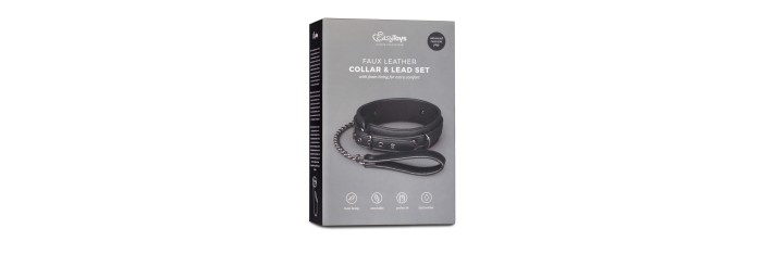 Collier fétichiste et laisse - Easytoys Fetish Collection