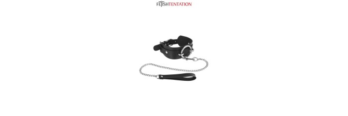 Collier avec anneau  laisse - Fetish Tentation