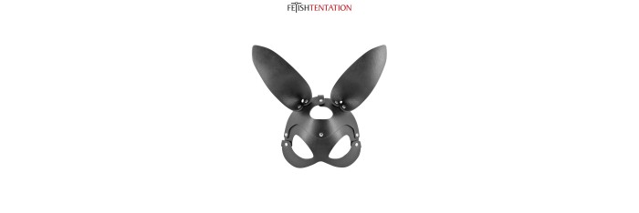 Masque bunny simili cuir réglable - Fetish Tentation