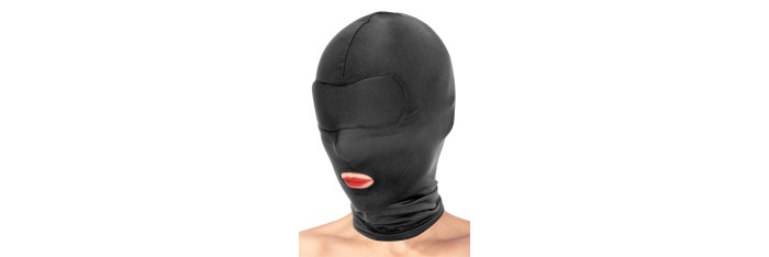 Cagoule BDSM bouche ouverte - Fetish Tentation