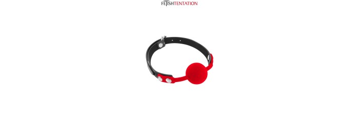 Baillon boule rouge - Fetish Tentation