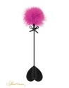 Tapette coeur avec pompon fuchsia - Sweet Caress