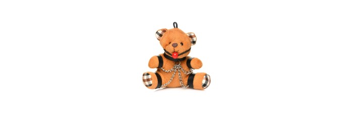 Porte-clés Teddy Bear bâillonné