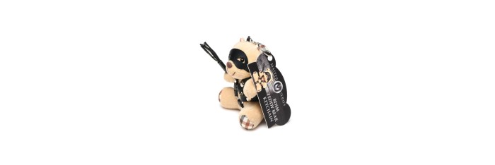 Porte-clés Teddy Bear BDSM avec martinet