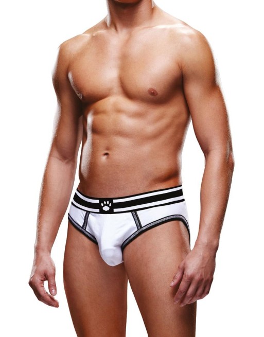 Slip ouvert blanc et noir - Prowler