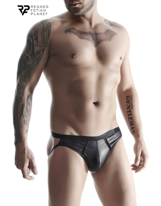 Jock strap noir wetlook - Regnes