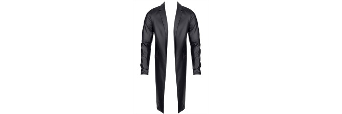 Manteau long wetlook Sergio - Regnes