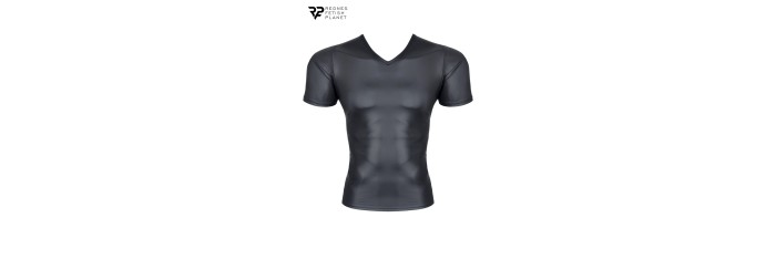 T-shirt wetlook noir - Regnes