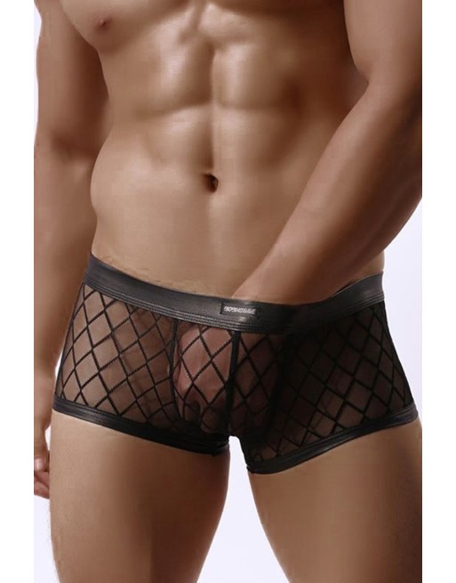 Boxer noir transparent