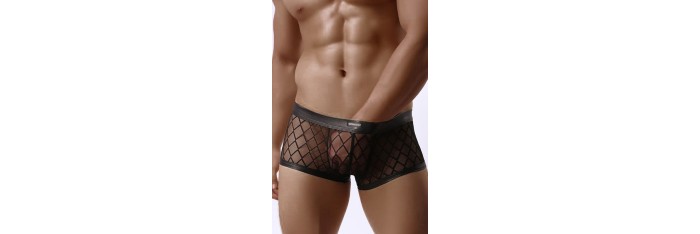 Boxer noir transparent