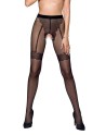 Collants ouverts TI016 20 deniers - noir