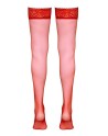 Bas autofixants rouge - Cotelli Legwear