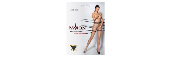 Collants ouverts TI020 20 deniers - beige