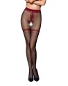 Collants ouverts TI019 20 deniers - noir/rouge