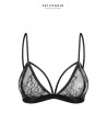 Soutien-gorge triangle dentelle et velours