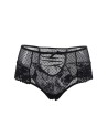 Tanga sexy noir à laçage