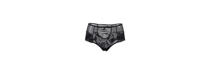 Tanga sexy noir à laçage